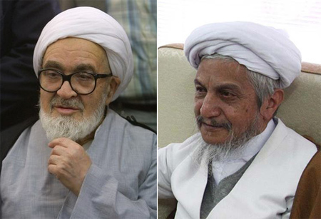 Grand ayatollahs Montazeri and Sanei