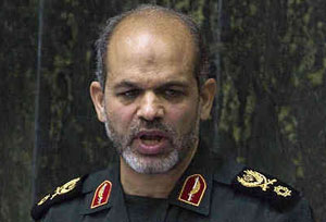 Iran's defense minister Ahmad Vahidi
