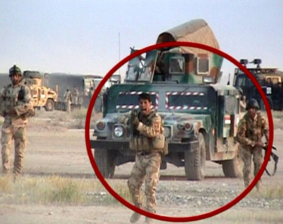 File photo from April 2011 attack on Camp Ashraf by Iraqi forces with US equipment