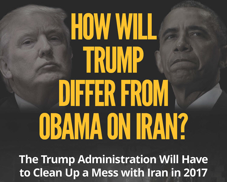 HOW WILL TRUMP  DIFFER FROM  OBAMA ON IRAN?