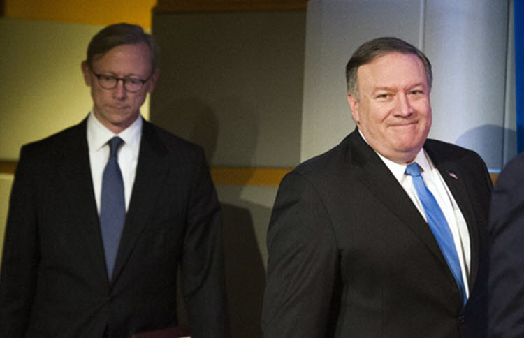 Brian Hook and Mike Pompeo