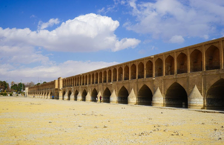Zayandeh River in Isfahan Province