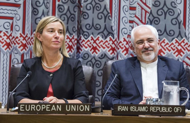 Mohammad Javad Zarif and Federica Mogherini