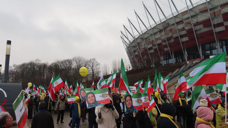 Iranian Opposition Holds Rally Outside Warsaw Summit