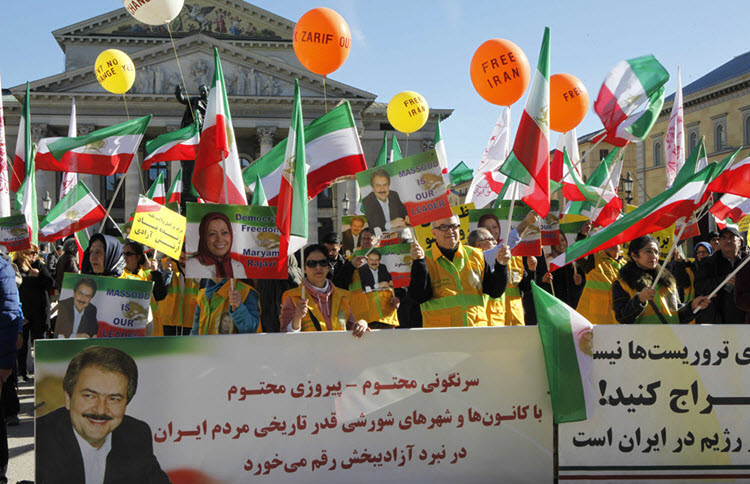 Supporters of the Iranian Resistance gathered in Germany