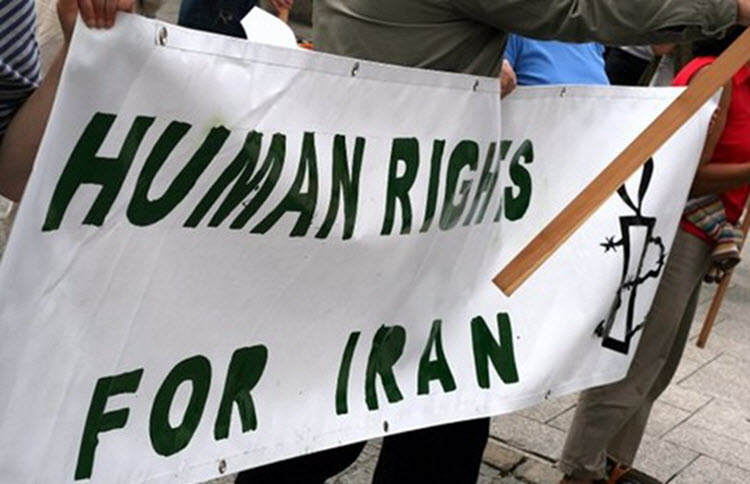 IRAN-HUMAN-RIGHTS-POSTER