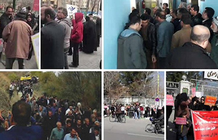 There were over 400 protests and strikes across 104 cities in Iran