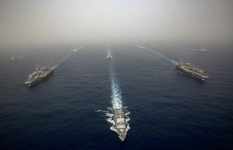 The USS Abraham Lincoln is in the Persian Gulf