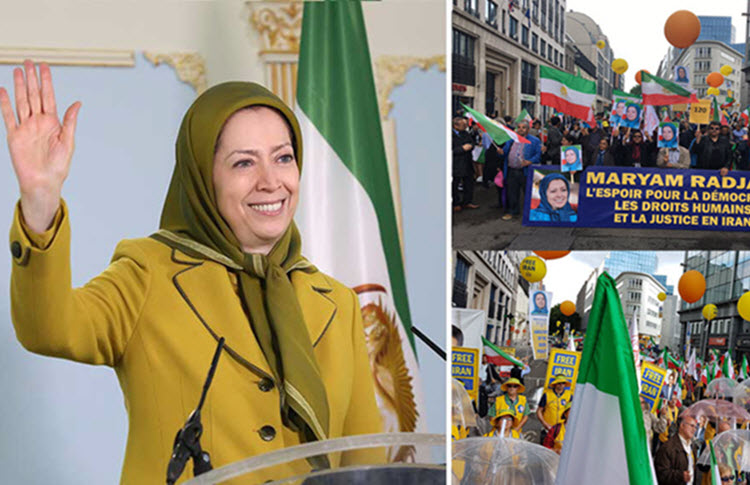 In Major Brussels Protest Maryam Rajavi Urges EU to Impose Sanctions on Iran's Regime
