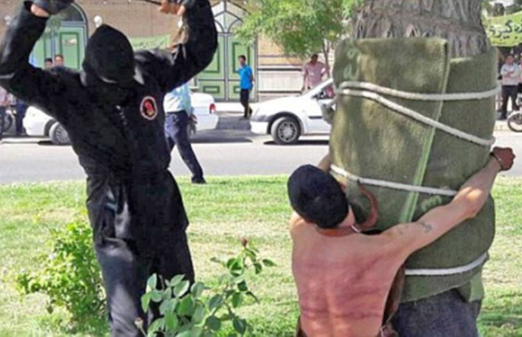 Public whipping in Iran