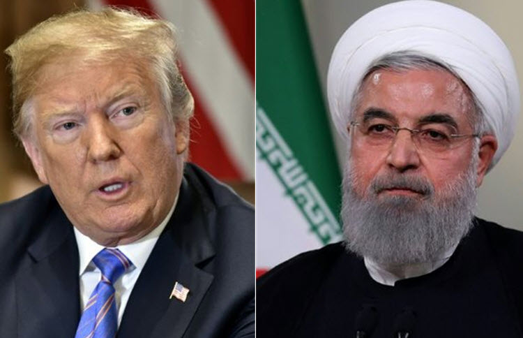 US President Donald Trump and Iranian President Hassan Rouhani