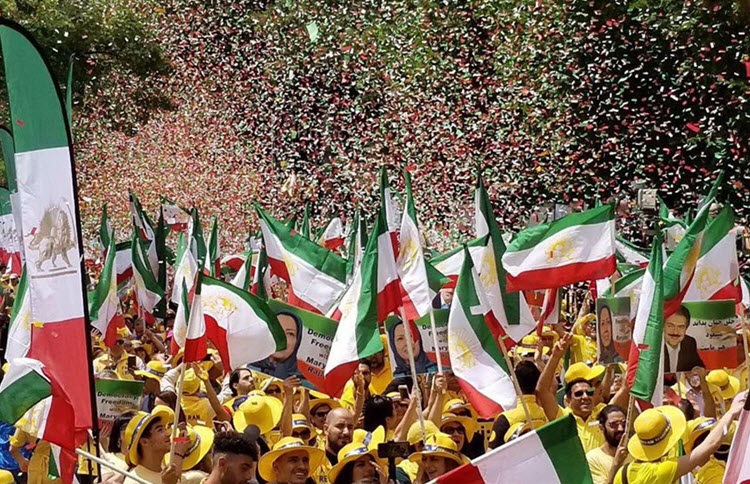Iranian Americans rally in Washington DC for Free Iran