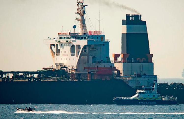 Gibraltar seizes Iranian oil tanker headed to Syria