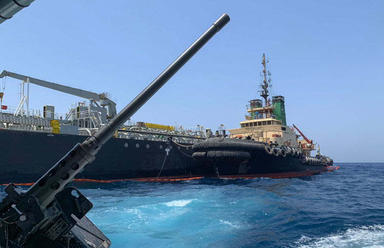 An elite Royal Navy bomb disposal diver team were sent to the Middle East to investigate the mine strikes which damaged two oil tankers just over two weeks ago in a suspected Iranian attack.