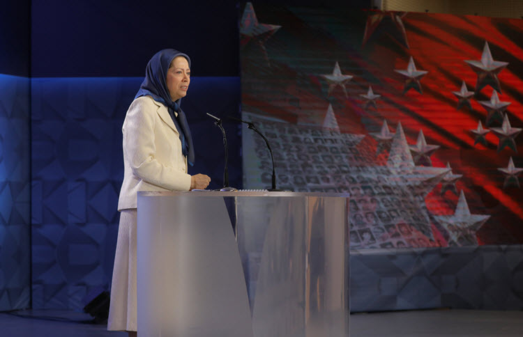 The leader of the Iranian opposition Maryam Rajavi