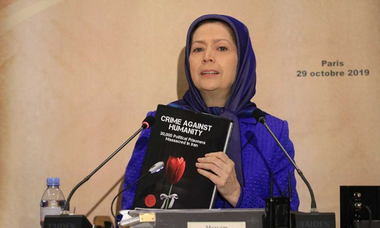 aryam Rajavi in France conference