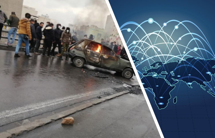 Iran internet-block uprising protests 2019
