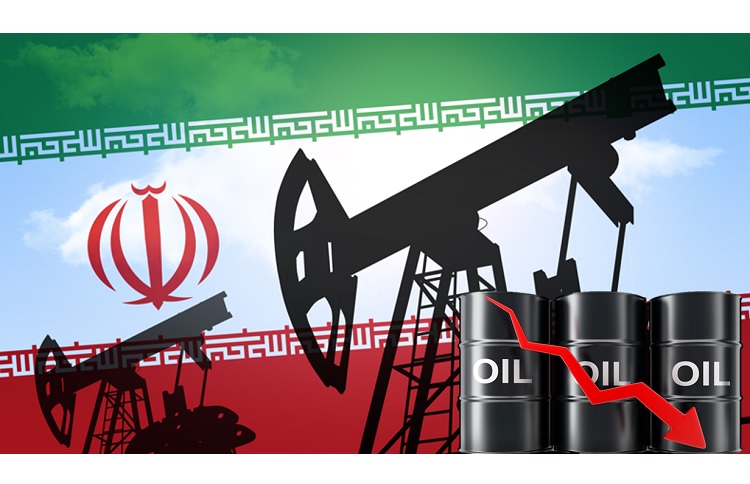Iran oil drop