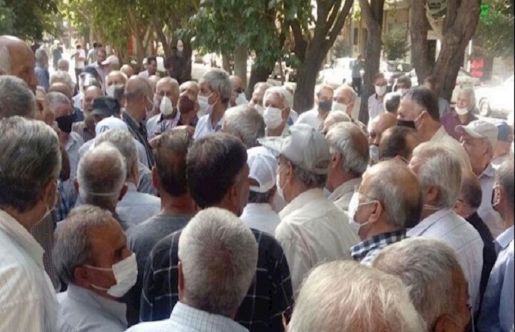 Retirees in Iran are protesting the poor conditions of their livelihood