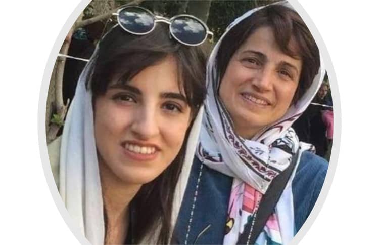 ehraveh Khandan and her mother, Nasrin Sotoudeh