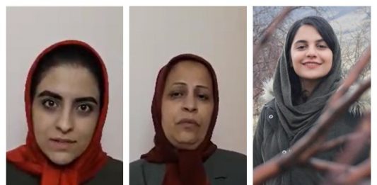 L-R: Parastoo Mo'ini, Zahra Safaei and Forough Taghipour