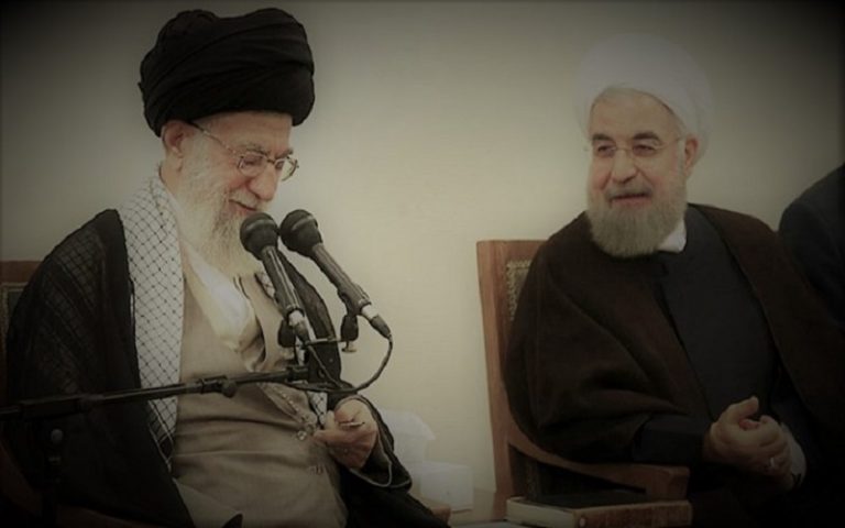 Iran supreme leader Ali Khamenei and its president Hassan Rouhani fight over the upcoming presential election and the transfer of power in Iran
