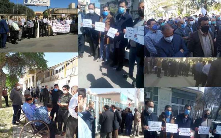 On April 4, retirees and pensioners of Iran’s Social Security Organization staged countrywide protests in 23 cities, venting their anger over the regime’s deceitful policies.