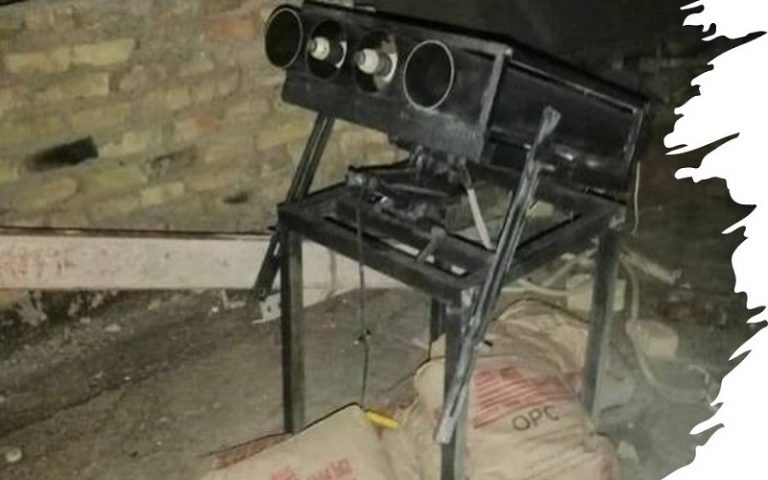 Missile launcher, used by Iran’s terror groups in Iraq against US troops