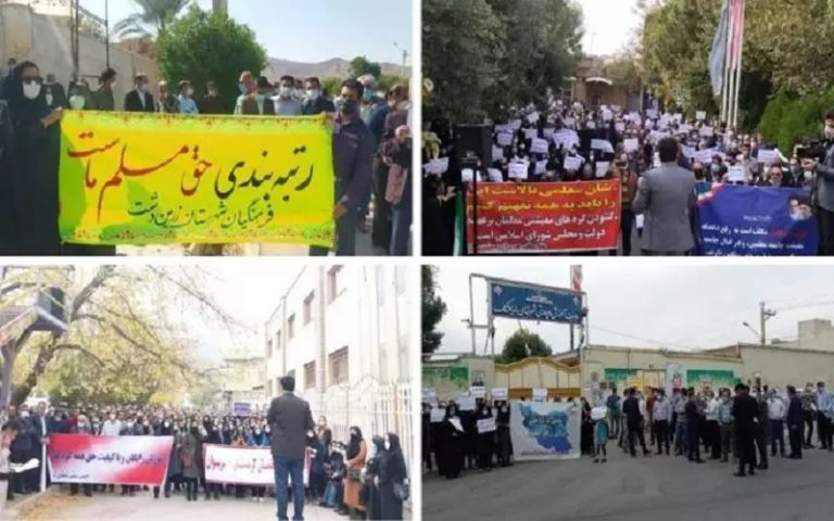 Iran: Record Number of Protests Took Place Within a Two-Week Period Between September and October
