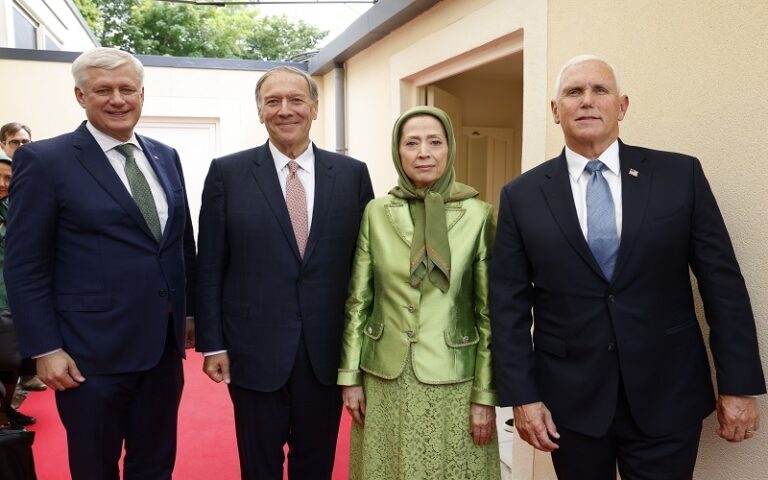 Mike Pence Champions Freedom and Women’s Rights at Free Iran World Summit 2024