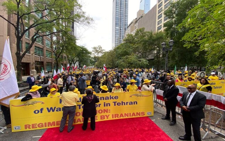 Protests in New York Against Iranian President’s UN Visit