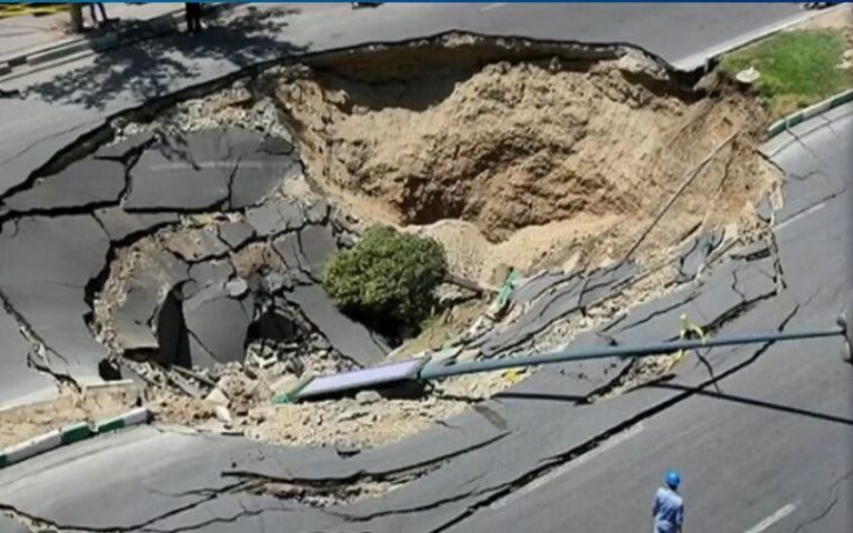 Dangerous Land Subsidence Kerman and Tehran
