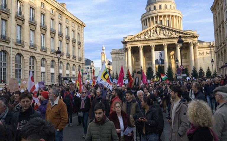 Large-scale demonstration in Paris
