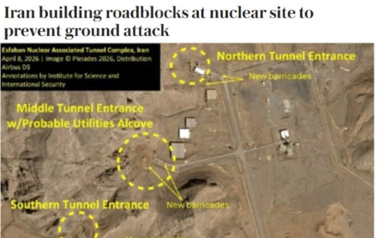 Tunnel Entrances at Isfahan Nuclear Site Blocked, According to The Telegraph