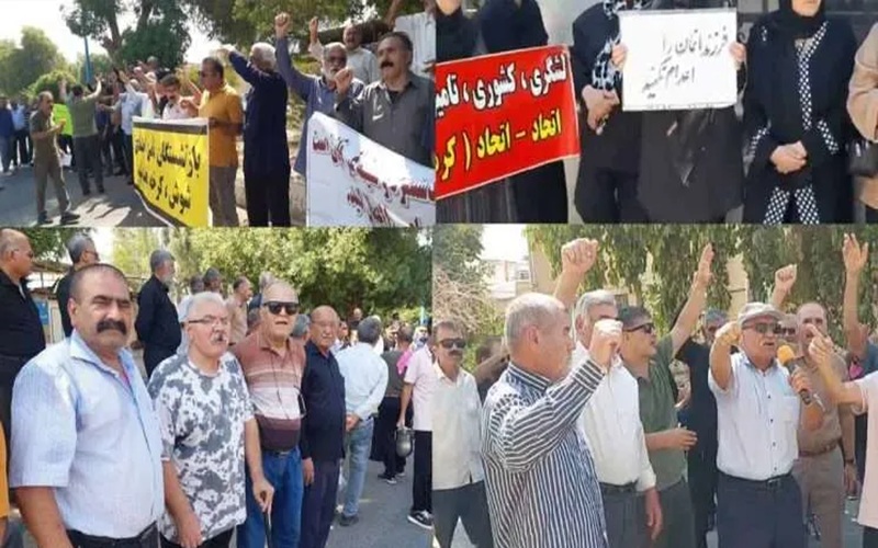 Retirees Protest Across Iran Against Poverty, War, and Executions