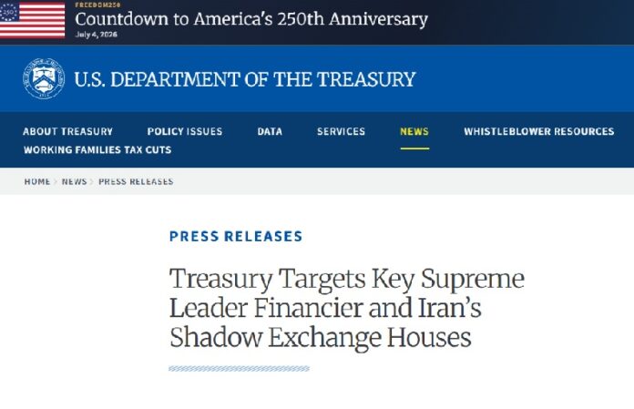 U.S. Treasury Targets Khamenei-Linked Financial Network